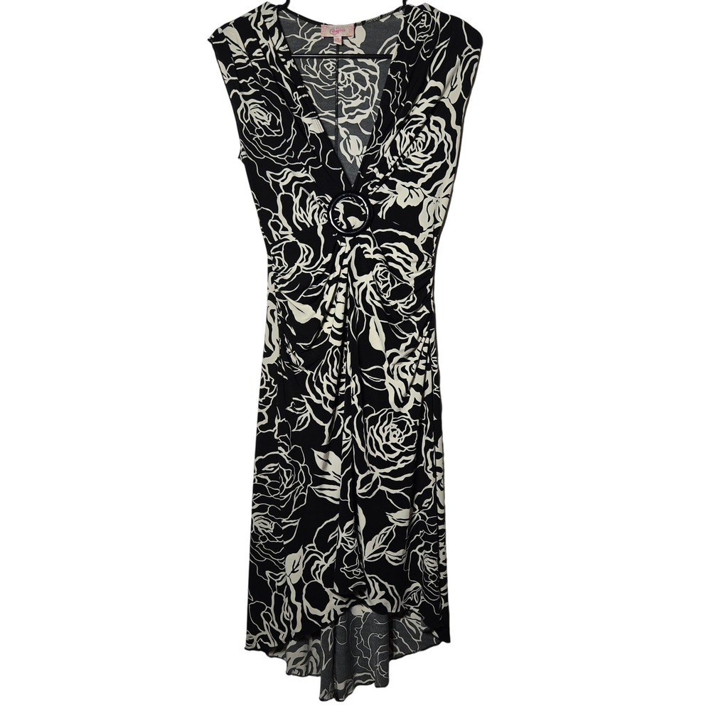 Candies Floral Rose Asymmetric Dress Medium Y2K Whimsigoth‎ Dark Fairy Grunge